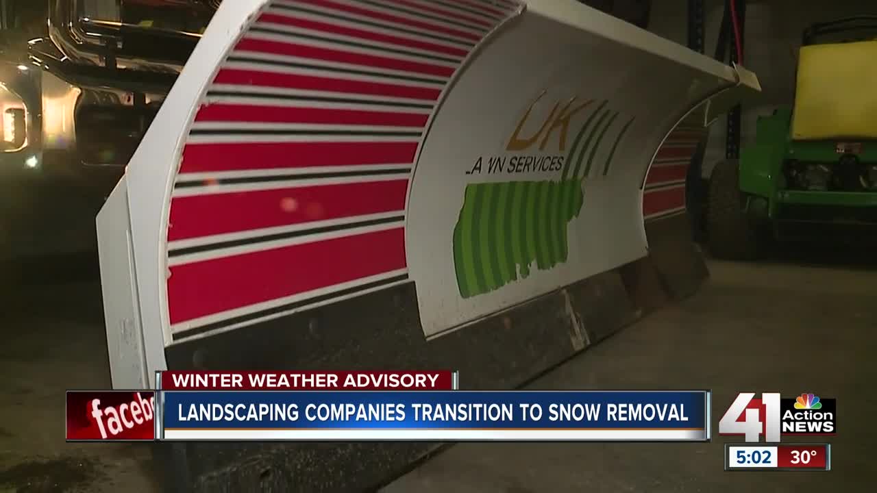 KC landscaping companies transition to snow removal