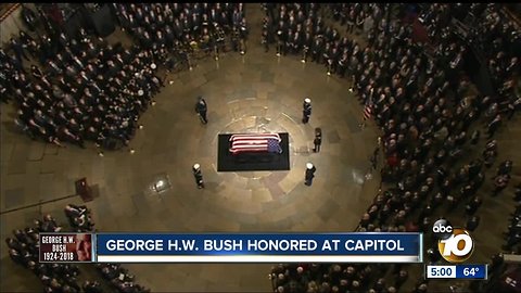 George H.W. Bush honored at Capitol