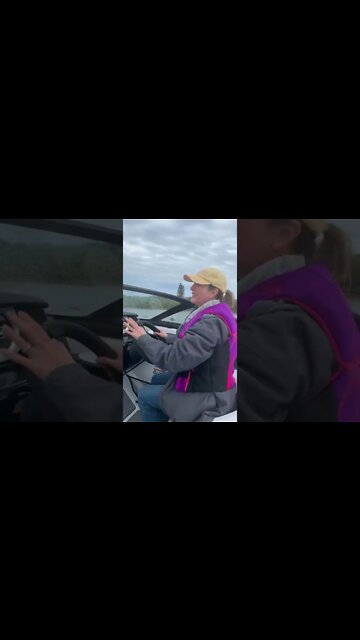 First Time Driving the Boat