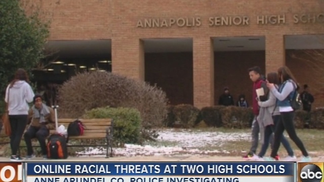 Police investigating online racial threats at two Anne Arundel County high schools