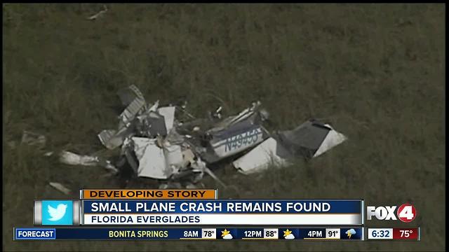 FAA investigating small plane crash in Florida Everglades