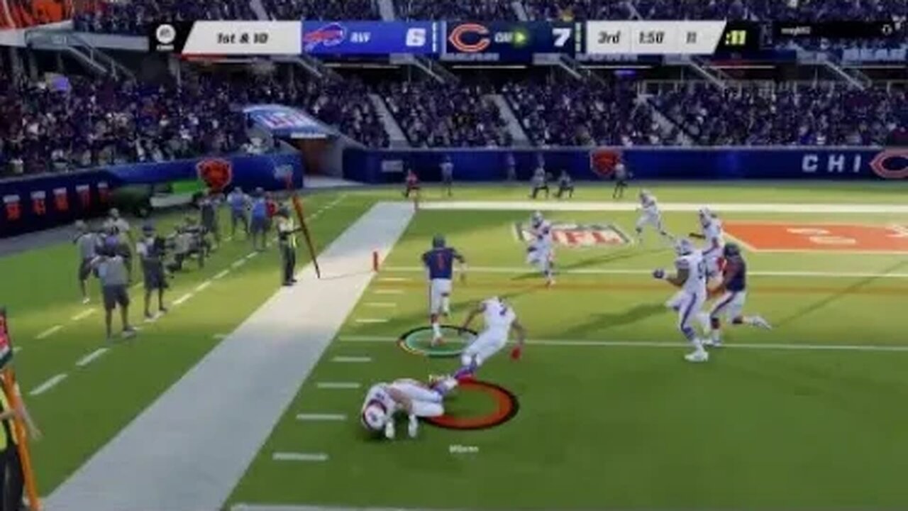 Buffalo bills vs. Chicago Bears go overtime