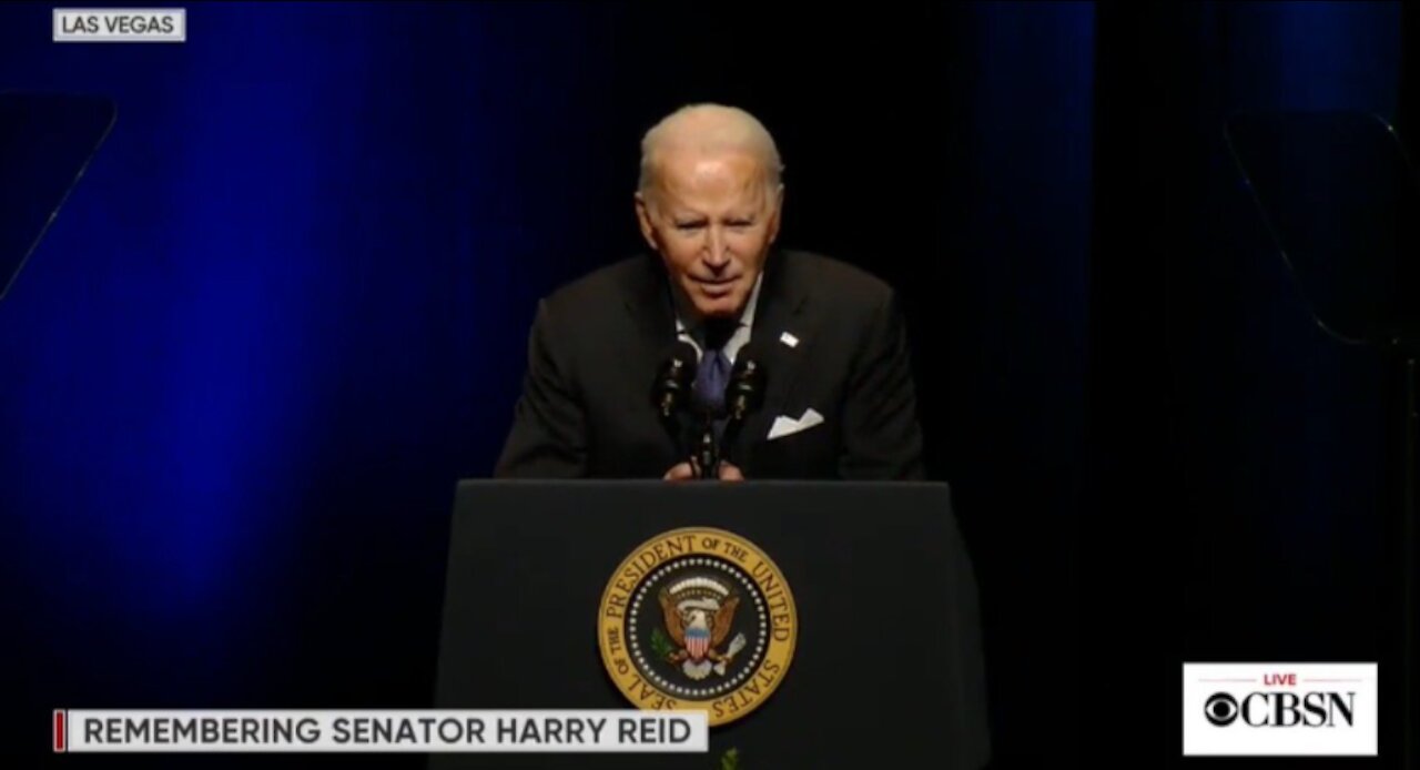 Biden Leans Forward and Does the Creepy Whisper Thing at Harry Reid’s Funeral