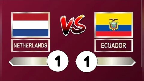 HOLANDA 1 X 1 EQUADOR | GOLS E MELHORES MOMENTOS FASE DE GRUPOS C0P4 D0 MUND0 Q4T4R D4 F1F4 2O22