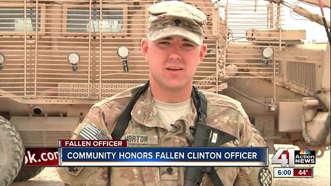 Community honors fallen Clinton officer