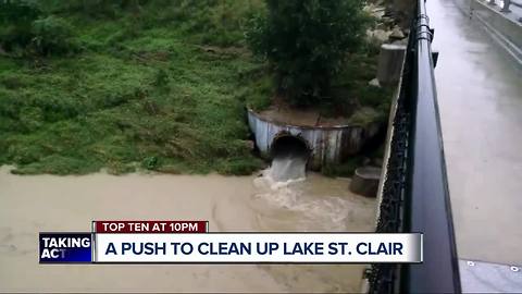 A push to clean up sewage in Lake St. Clair