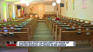 Churches step up security in wake of Sri Lanka attacks
