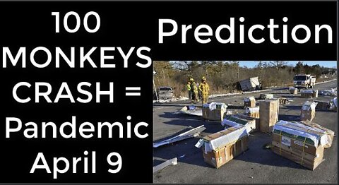 Prediction - 100 MONKEYS CRASH prophecy = Pandemic April 9