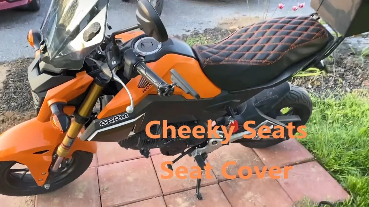 Cheeky Seats seat cover for Honda Grom Motorcycle: test and review. Also Rainbows, Amish, and stuff