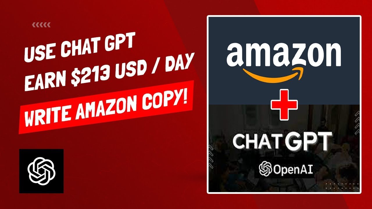 Chat GPT - How To Make $213 USD per day (Or More) - Amazon SEO