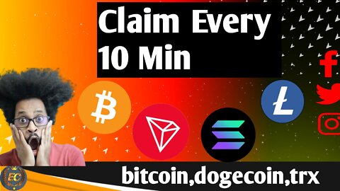 Claim Every 10 Min | bitcoin , Dogecoin , Solana , Trx