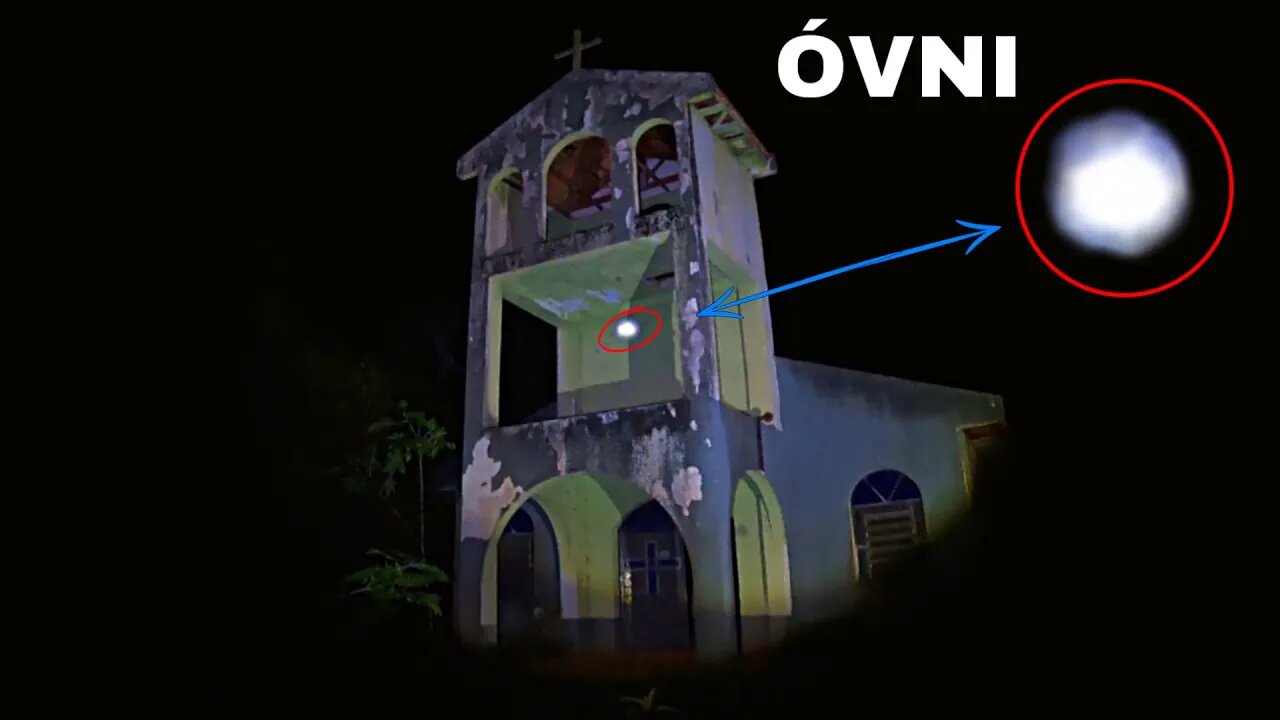 O OVNI DA IGREJA PRIMEIRO REGISTRO QUASE CAGAMOS NA ROUPA