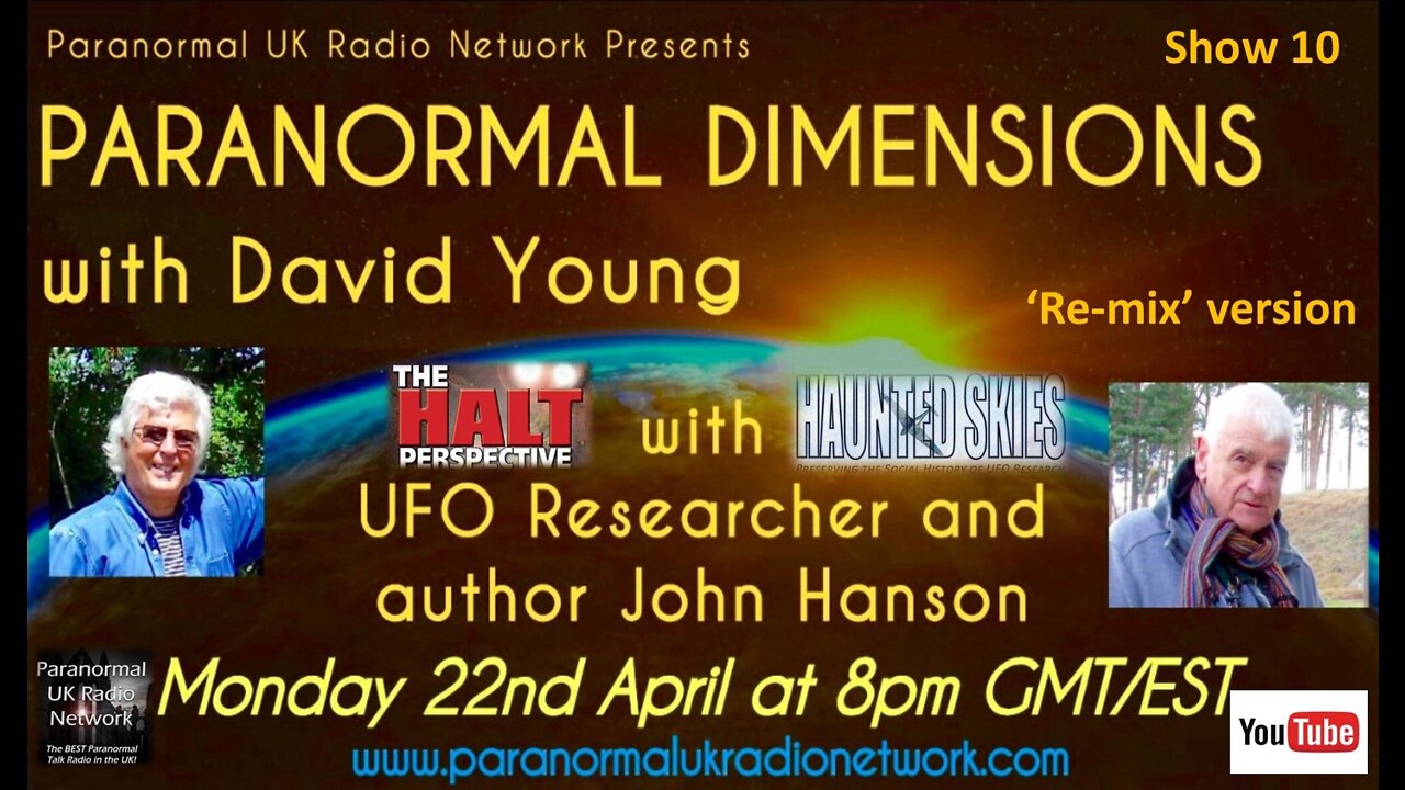 John Hanson talks to David Young on 'Paranormal Dimensions'.