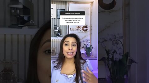 Está saindo um liquido junto com o xixi