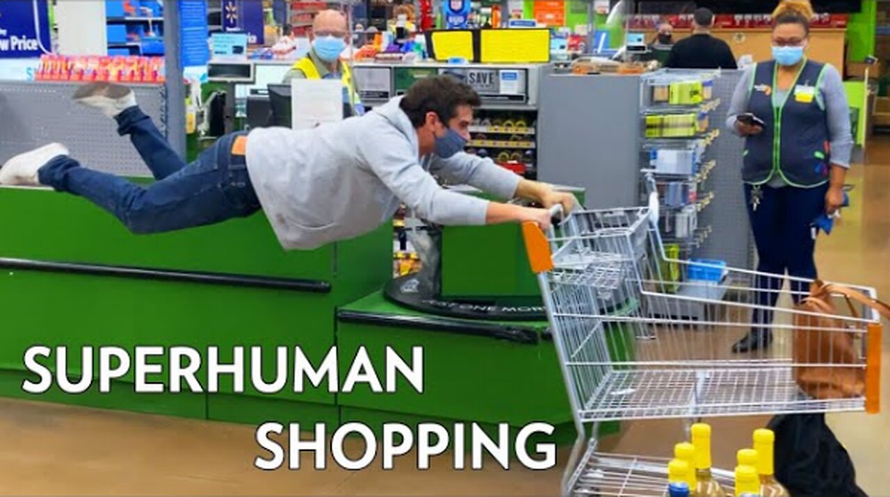 He FLOATS through the store..