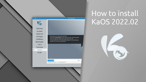 How to install KaOS 2022.02.