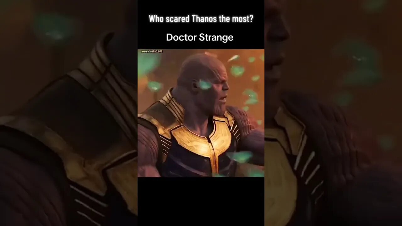 Who scared Thanos the most? 😈|| #thanos #marvel #avengers #shorts