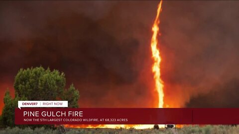 At 68,000 acres and growing, the Pine Gulch Fire is one of Colorado's largest wildfires ever