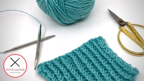 TBL Rib Knit Stitch Free Pattern Tutorial