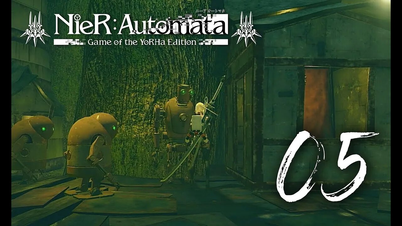 Helping Out Pascal's Village | C Route | Nier: Automata | Blind PS4 Gameplay 5 | SpliffyTV