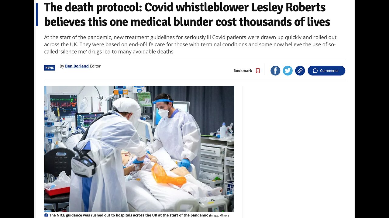 Covid con - Was Change in Hospital Protocols Mass Murder?