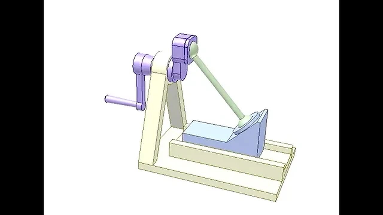 3345 Spatial slider crank mechanism 1
