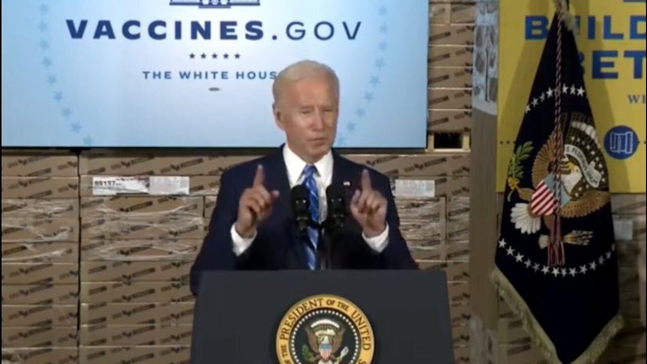 Sleepy Joe: "The Unvaccinated Also Put Our Economy at Risk"
