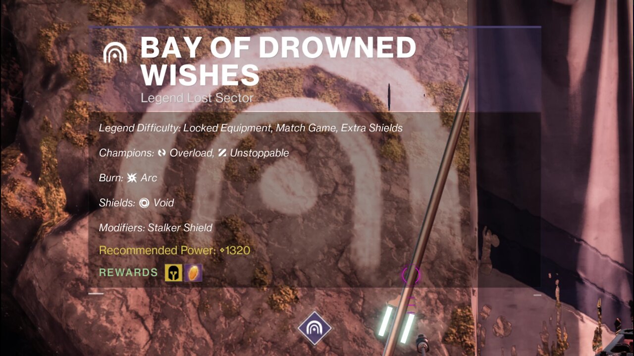 Destiny 2, Legend Lost Sector, Bay of Drowned Wishes on the Dreaming City 10-18-21