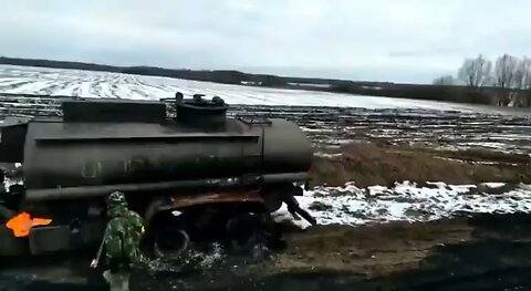 Russia Ukraine war : neutralised Russian train