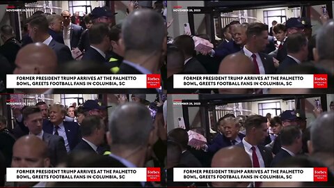 Trump passing out POPCORN in SC .. ENJOY THE SHOW