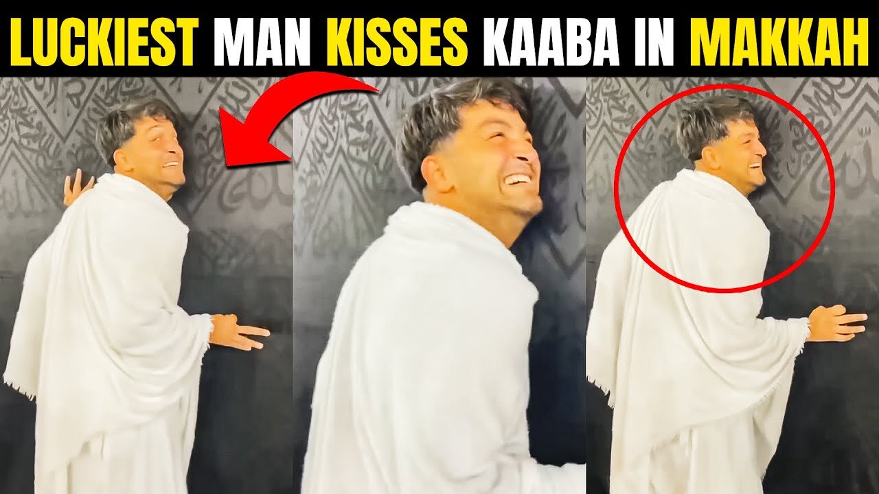 A Man In Makkah Viral Video | Luckiest Man Kissing Kaaba