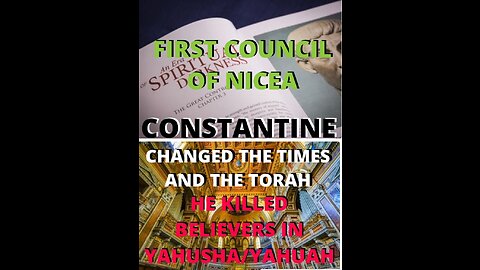 Constantine changed the Time and The Torah