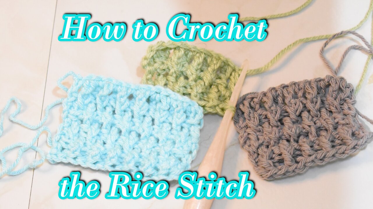 How to Crochet the Rice Stitch