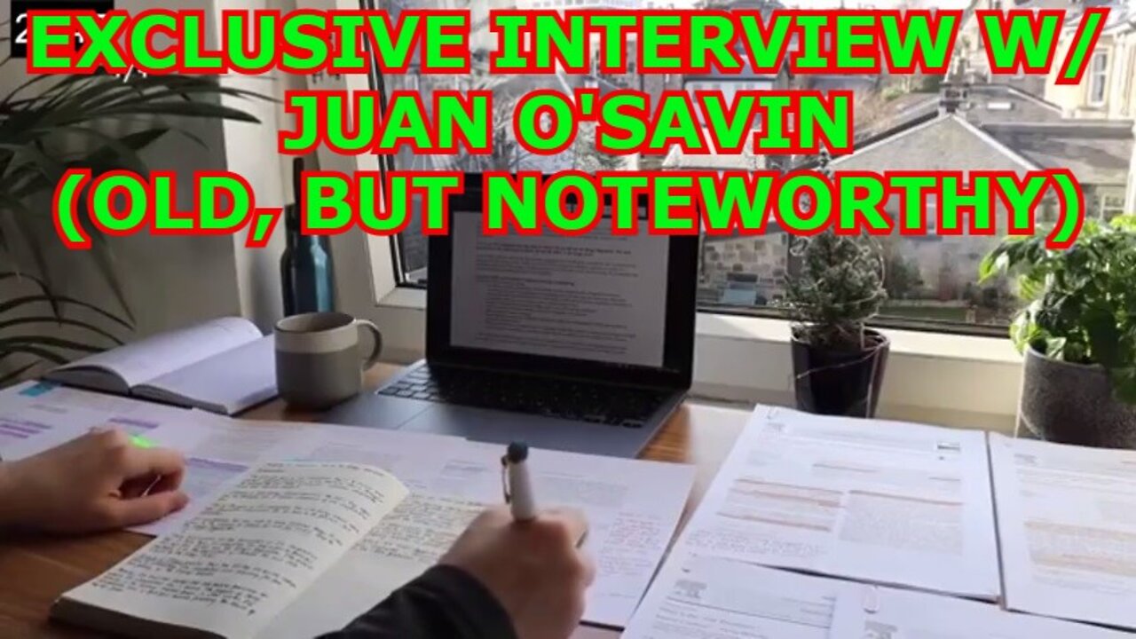 EXCLUSIVE INTERVIEW W/ JUAN O'SAVIN (OLD, BUT NOTEWORTHY)