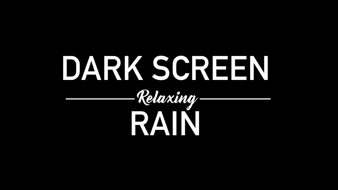 Relaxing Rain Sound for sleeping |BLACK SCREEN For Sleeping | Rain ASMR 1 Hour | Night Rain Ambience