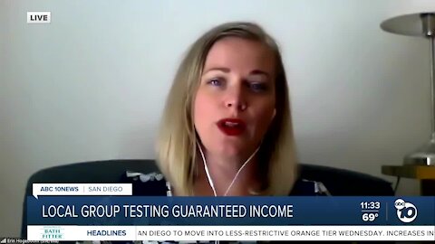 Local group testing guaranteed income