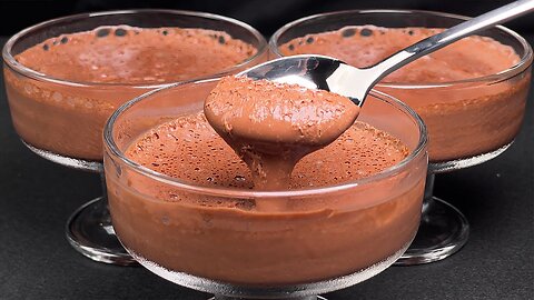 Chocolate mousse that disappears in a minute! 2 ingredients! No flour