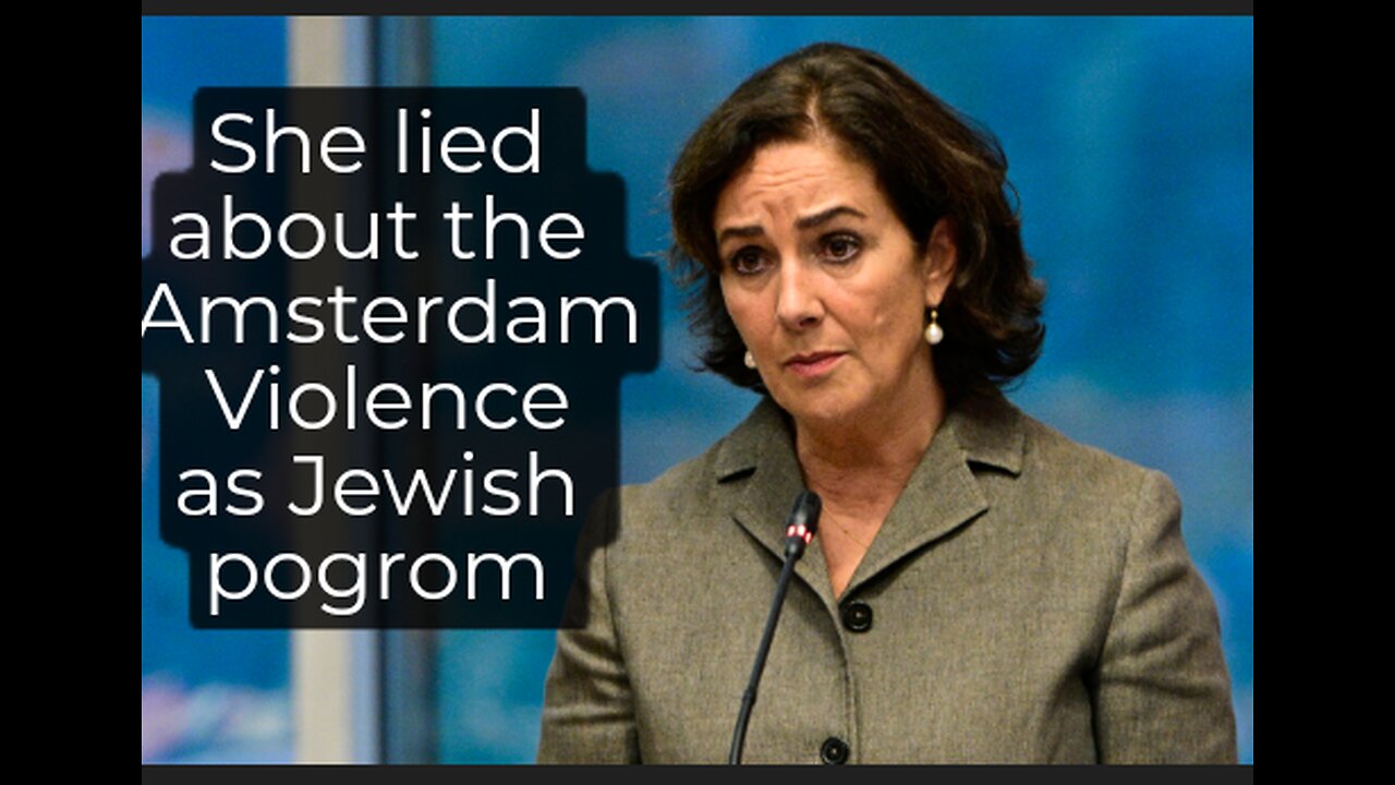 Amsterdam mayor regrets using word pogrom for violence/double face Keirstammer record on genocide