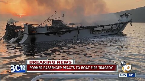 Former conception passenger reacts to boat fire tragedy