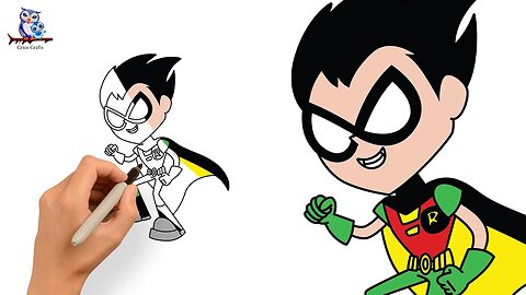 How to Draw Robin - Teen Titans Go!