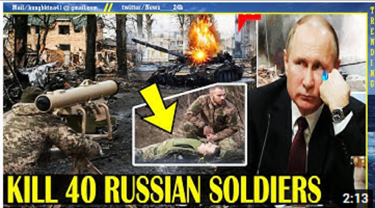 PUTIN is painful as Ukrainian paratroopers kill 40 Russian soldiers and destroy enemy armored convoy