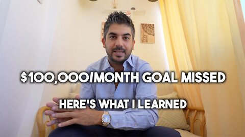 $100,000/Month Goal Missed | Here's What I Learned