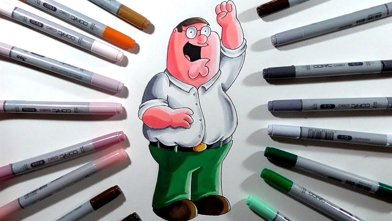 Drawing Peter Griffin - Family Guy