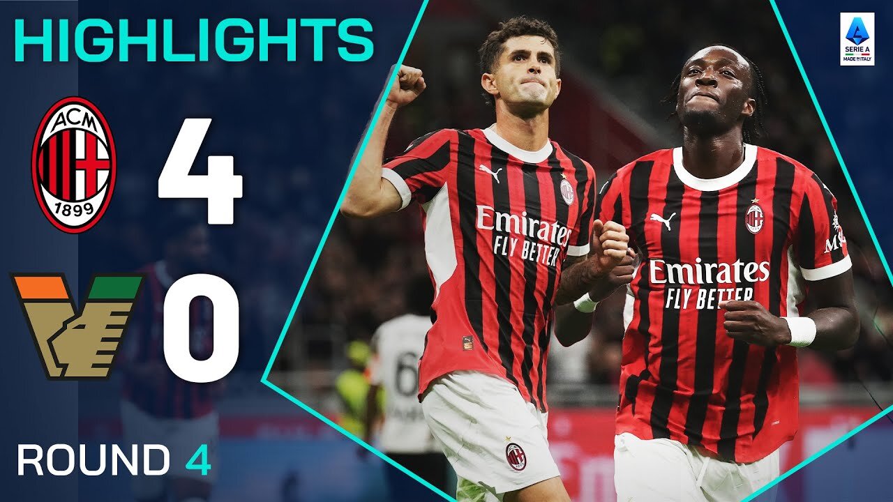 MILAN-VENEZIA 4-0 | HIGHLIGHTS | Pulisic shines and Abraham gets off the mark! | Serie A 2024/25