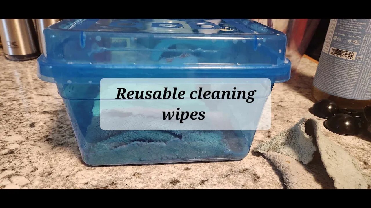 Reusable cleaning wipes