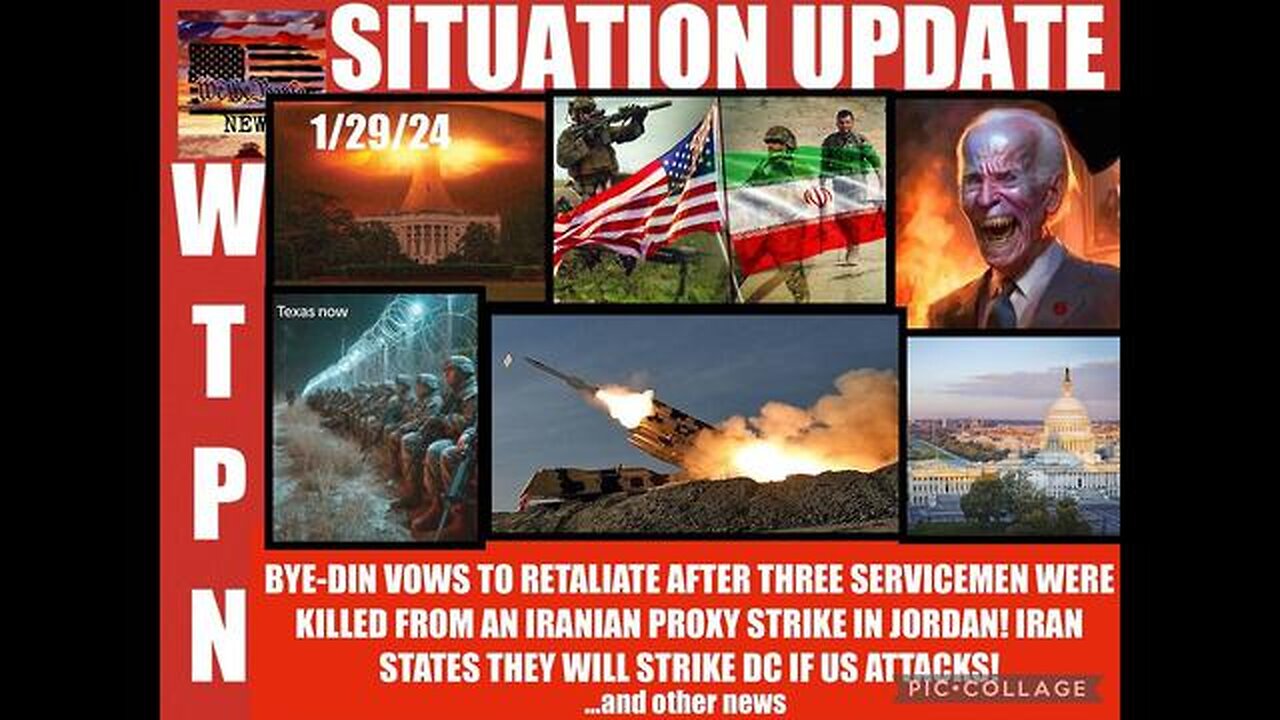 SITUATION UPDATE: BIDEN VOWS TO RETALIATE AFTER 3 US TROOPS KILLED & OVER 30 WOUNDED FROM IRANIAN...