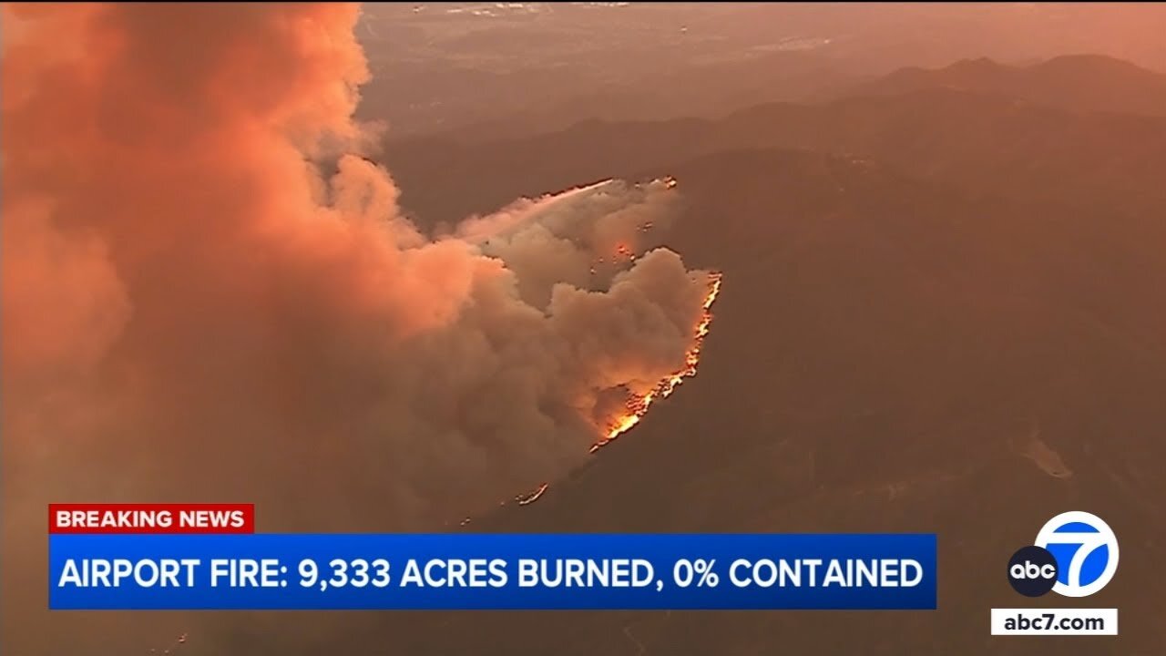 Trabuco Canyon fire burns more than 9,300 acres; evacs in effect