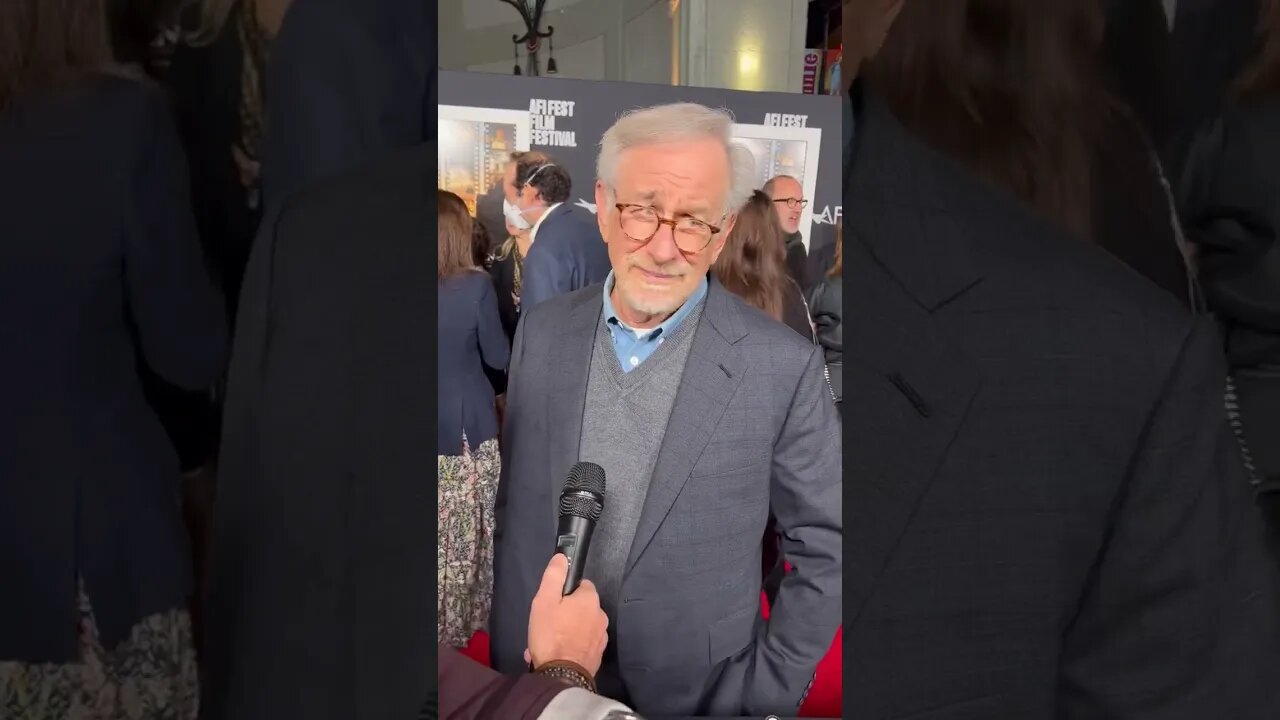 Steven Spielberg reacts to his cement handprints at Chinese Theater #shorts