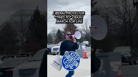 Angry Leftist TRIES to Crash Conservative Rally (FAILS)