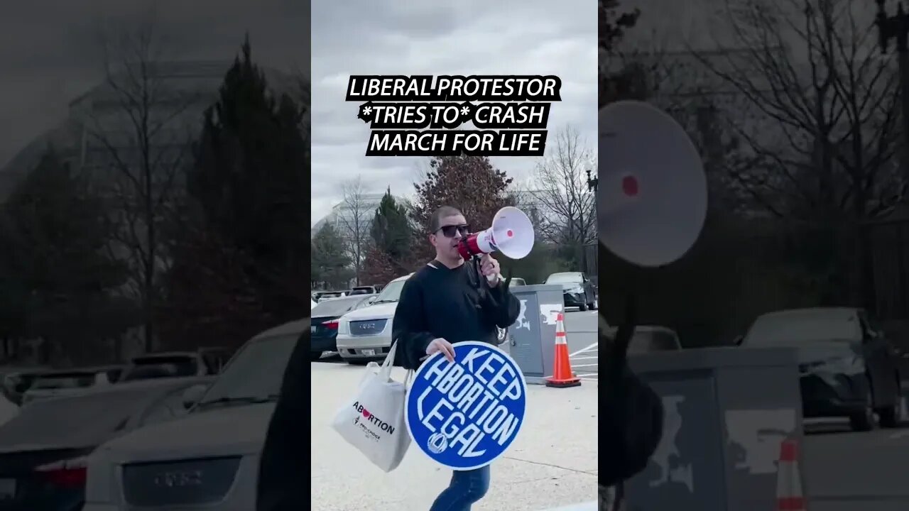 Angry Leftist TRIES to Crash Conservative Rally (FAILS)